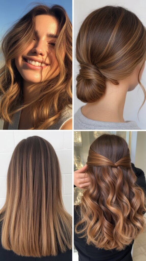 Thin Caramel Highlights Throughout