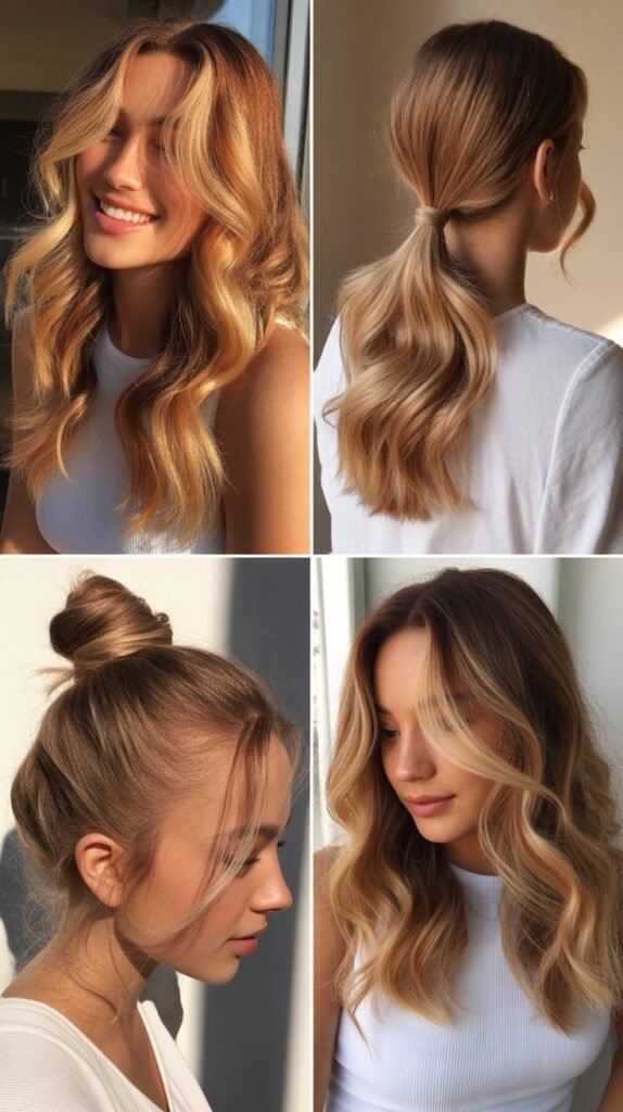 Butterscotch Blonde Highlights