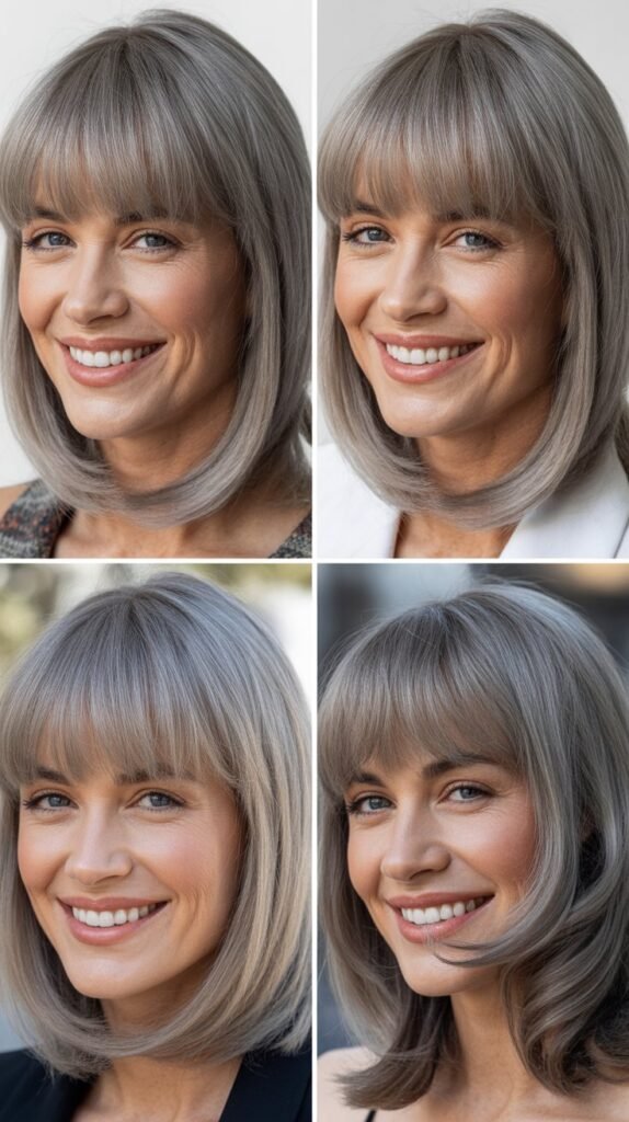 . Micro Fringe with Textured Gray Lob