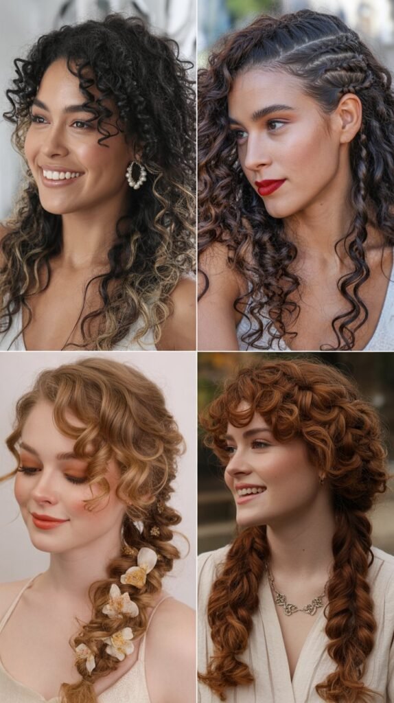  Curly Twisted Crown with Length