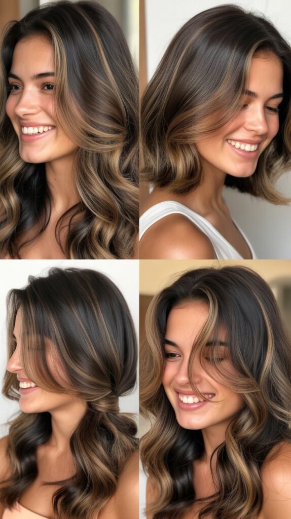 Espresso Lowlights with Caramel Highlights