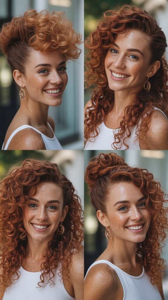 Bronzed Copper Curly Mohawk