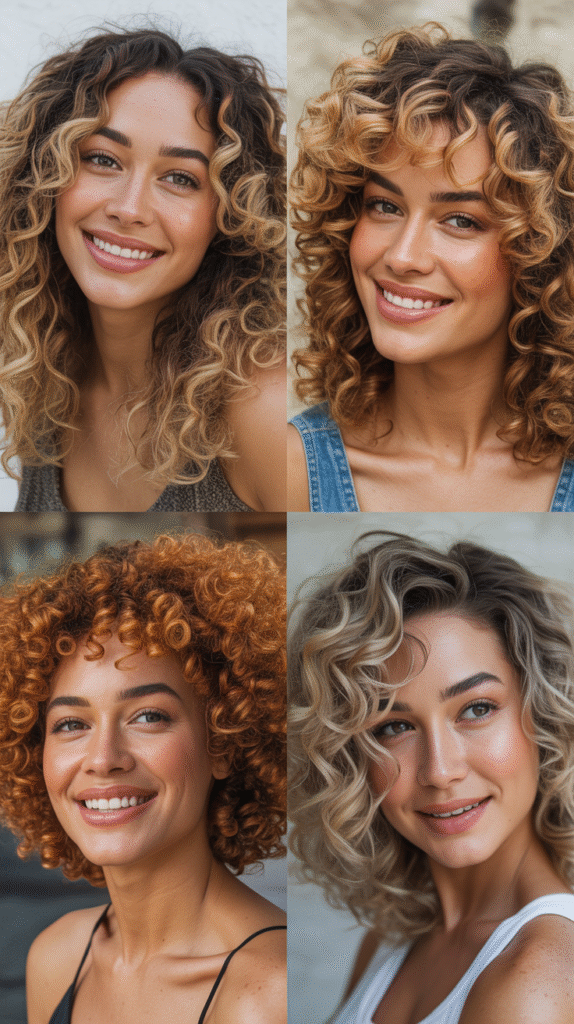 Curly Braided Half Crown