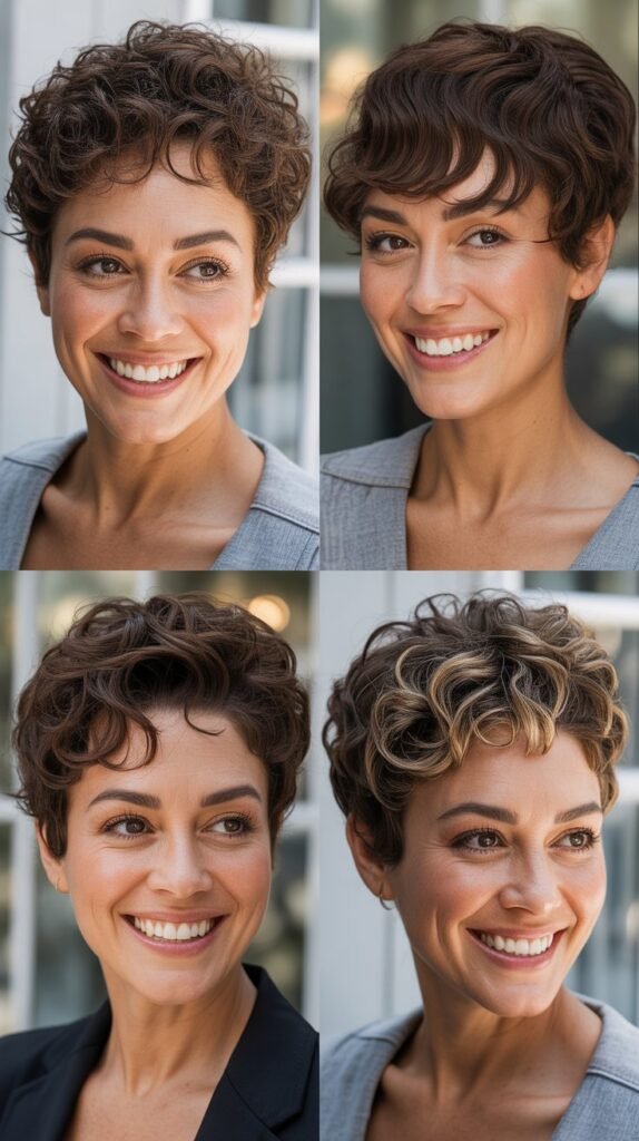  Curly Textured Pixie