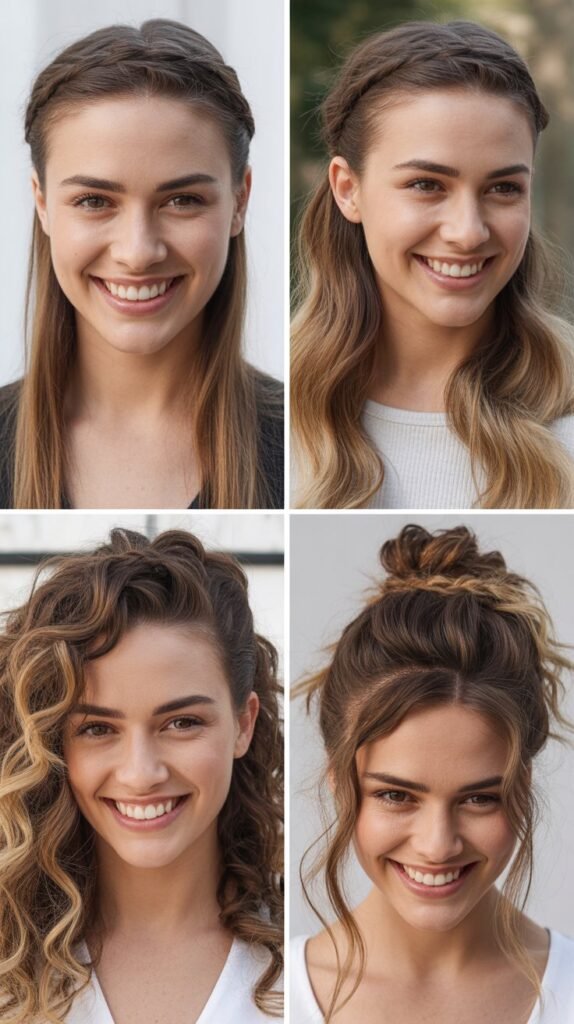 Twisted Half-Up with Loose Ends