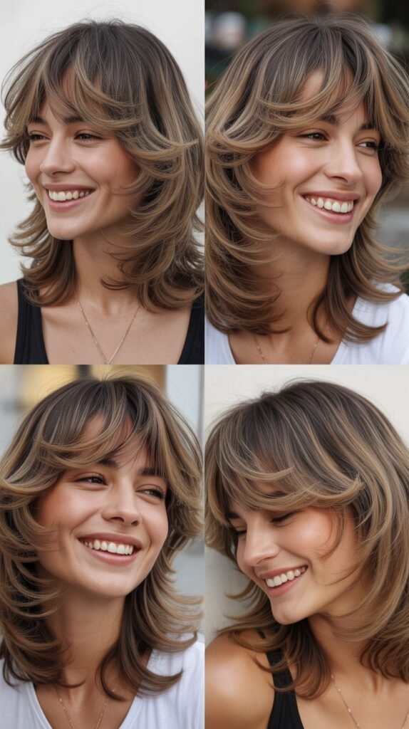 Wispy Bangs With Convex Layers