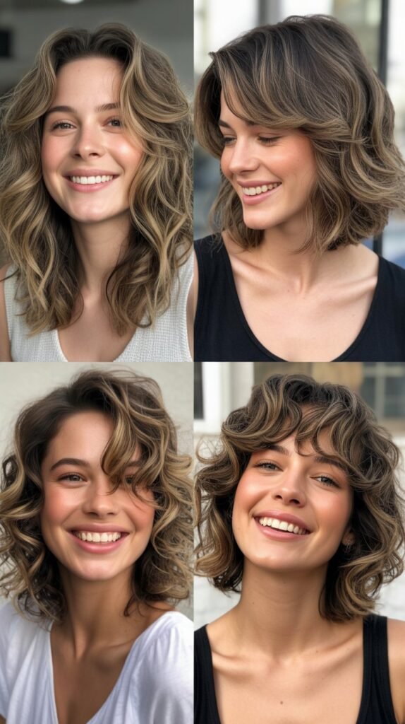 Medium-Length Styles with Built-In Volume