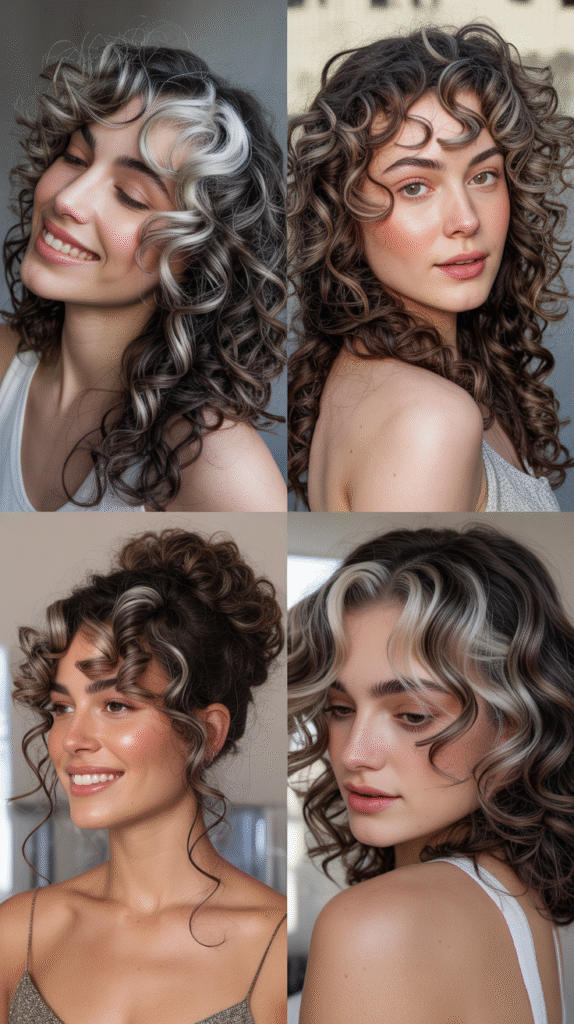  Curly Cascading Waterfall Updo