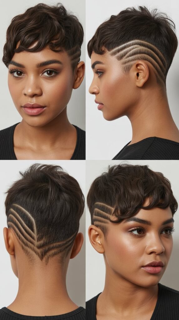 Edgy Pixie With Triple Undercut