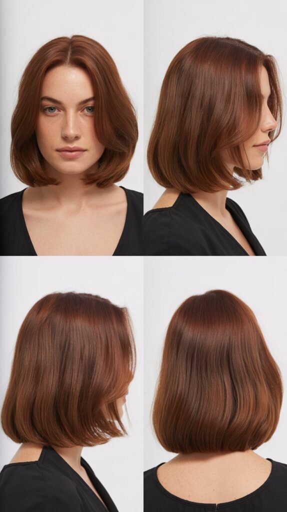  Blunt Cut with Subtle Face-Framing Layers