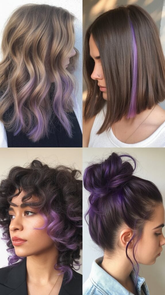 Peekaboo Purple Highlights