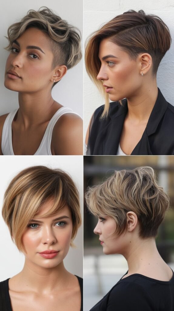  Pixie With Undercut And Balayage