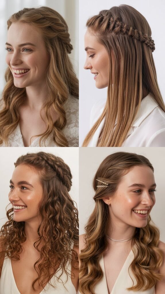 Voluminous Ponytail with Curly Texture