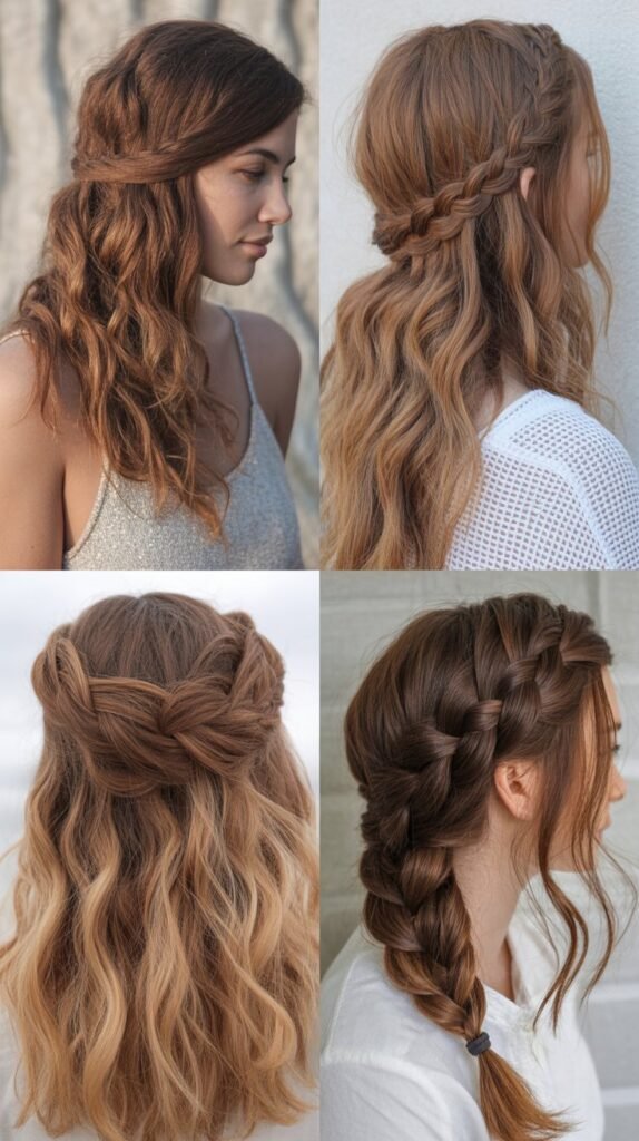 Bohemian Loose Waterfall Braid