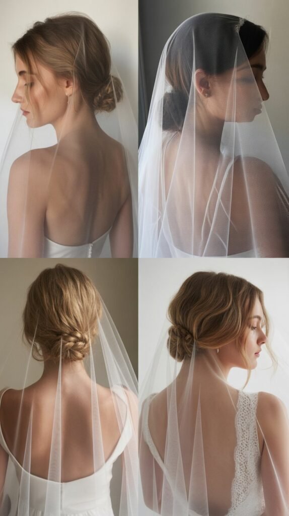 Gibson Tuck with Cathedral Veil