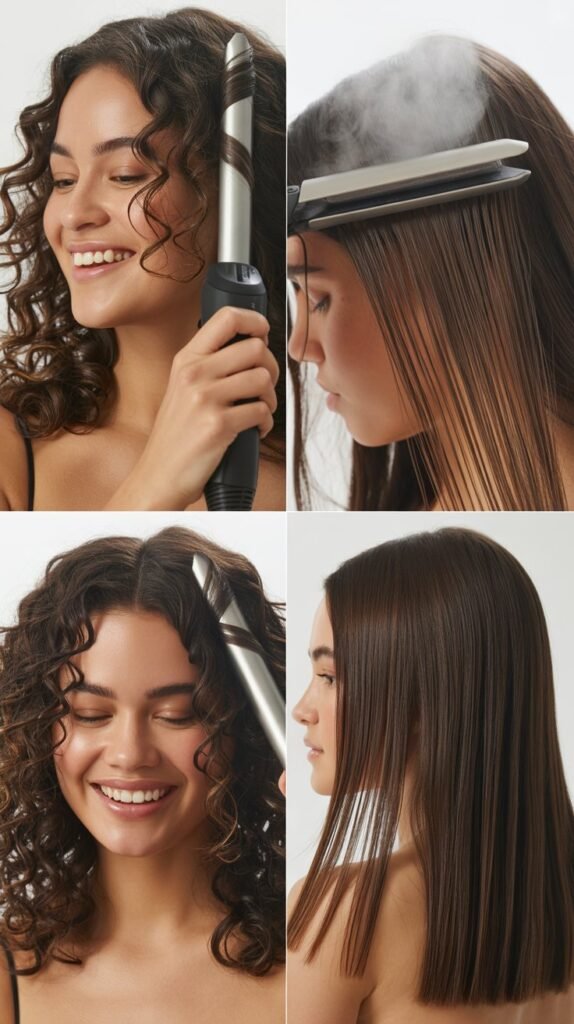 Hot Tool Techniques: Curling Irons and Flat Irons for Enhanced Volume
