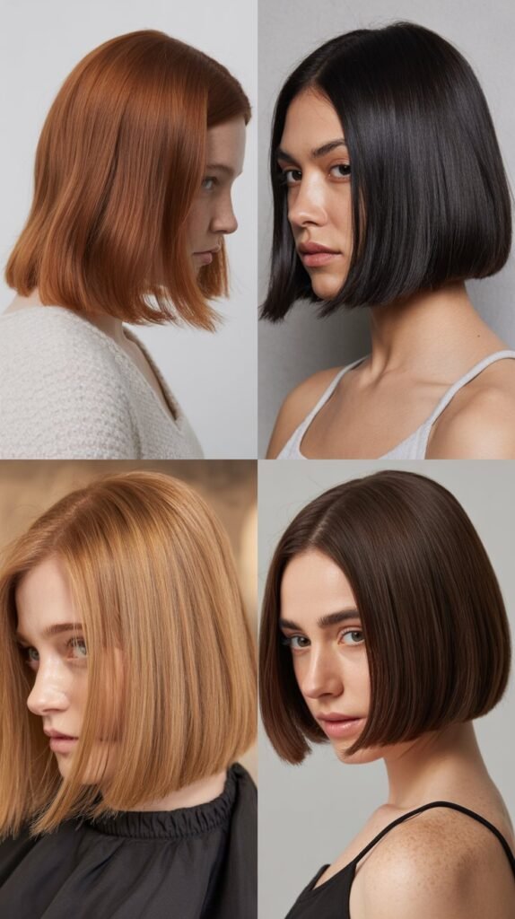  Blunt Cut with Ceramic Brush Styling