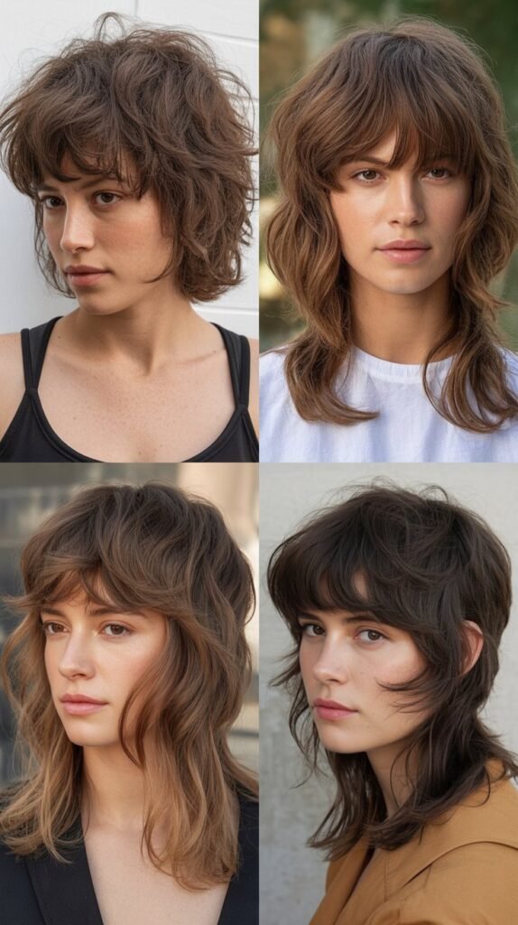 Wispy Bangs With Shaggy Mullet