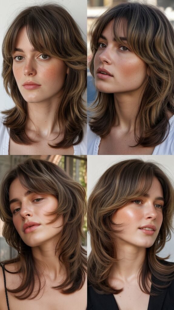 Wispy Bangs With Curved Layers