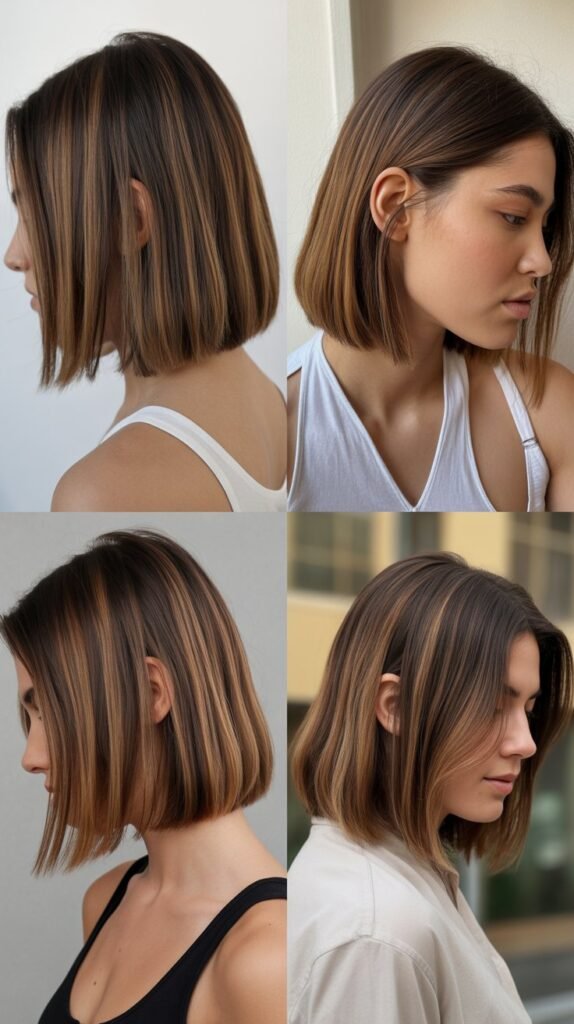 Blunt Cut with Lowlights