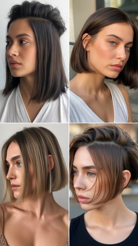  Blunt Cut with Teasing Technique