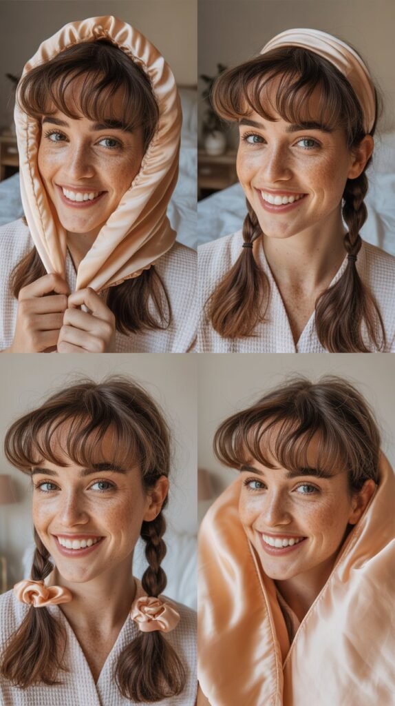 Sleeping Strategies to Preserve Wispy Bang Shape