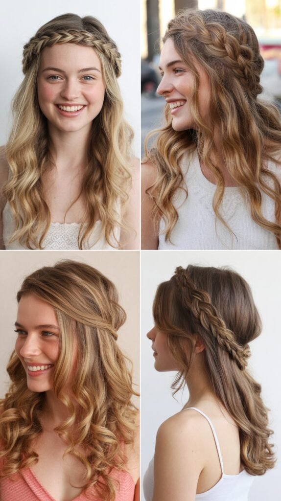 . Elegant French Twist with Curly Ends