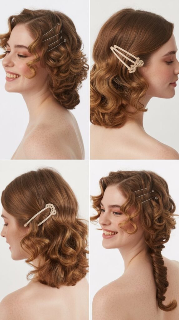 Natural Curls with Middle Part