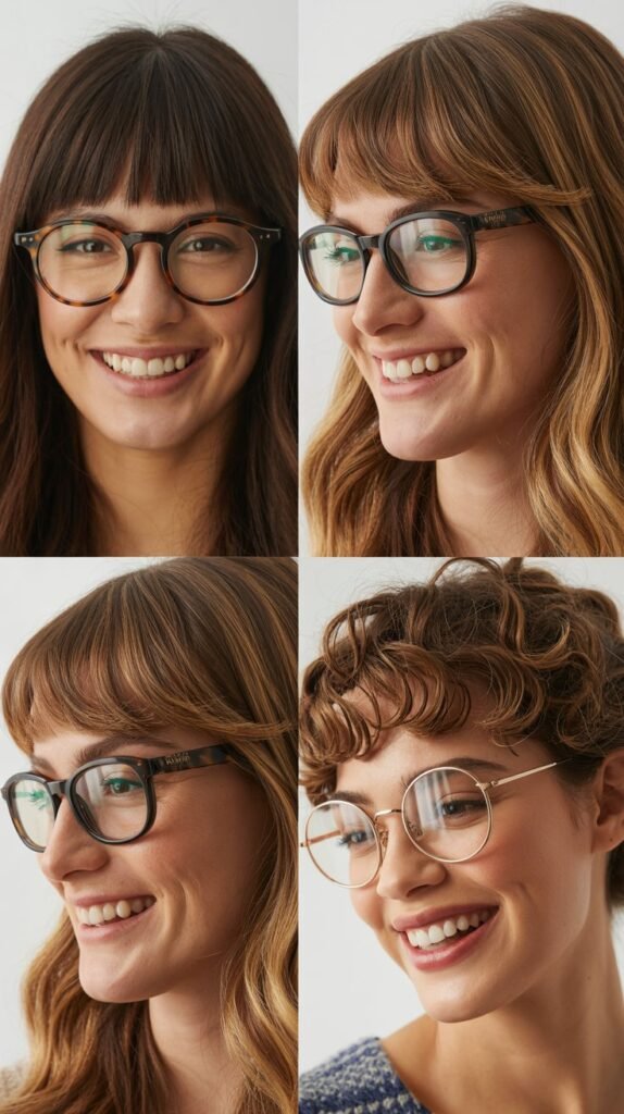 . Bangs and Glasses Compatibility