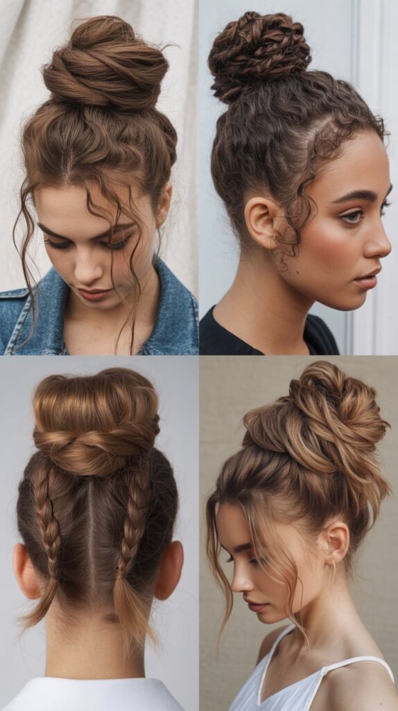  Stacked Twisted Buns