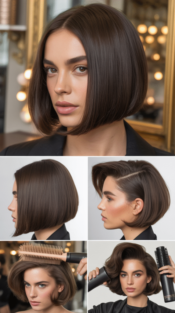 Blunt Cut with Volume at Crown