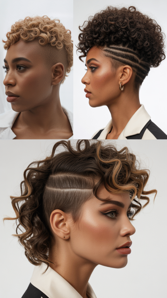 Disconnected Curly Cut