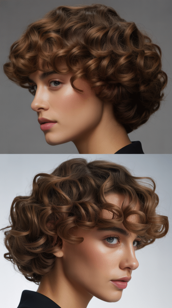 Curly Bowl Cut