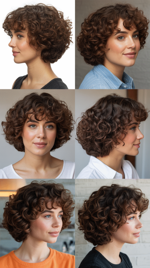 Graduated Curly Bob