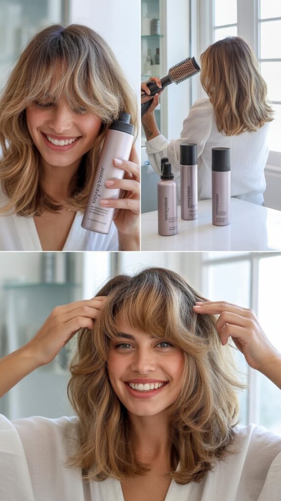  Essential Styling Products for Wispy Bangs and Layered Hair