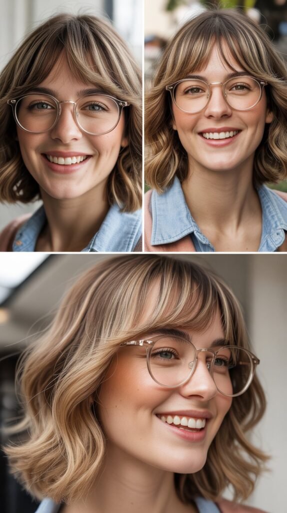 Wispy Bangs for Glasses Wearers