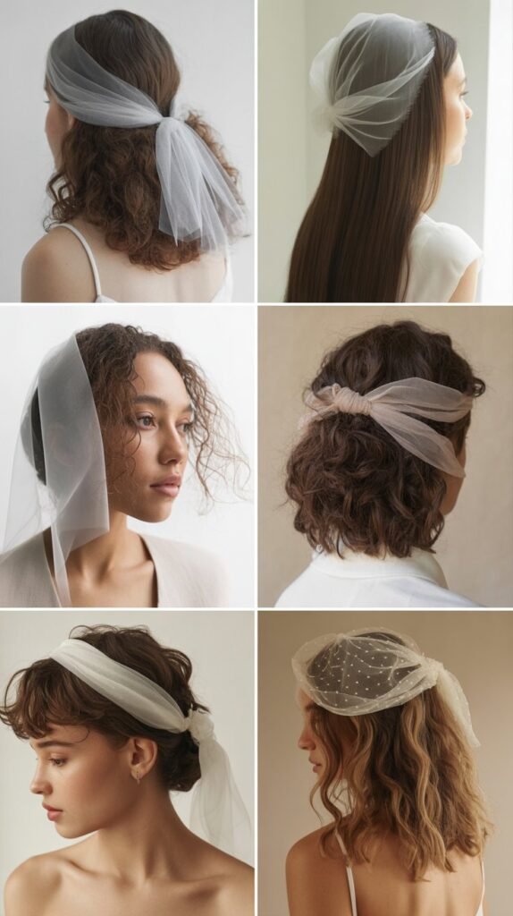 Minimalist Natural Styles With Delicate Veils