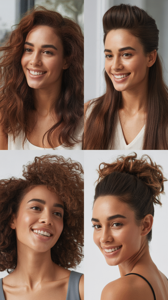 Curly Garden Rose Updo