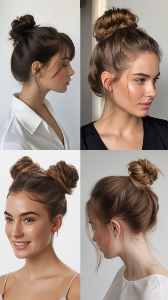 Double Bun Stack with Modern Edge