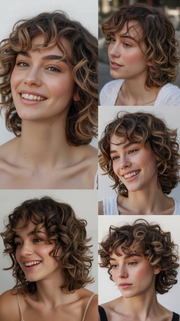 Curly Hair with Razored Ends