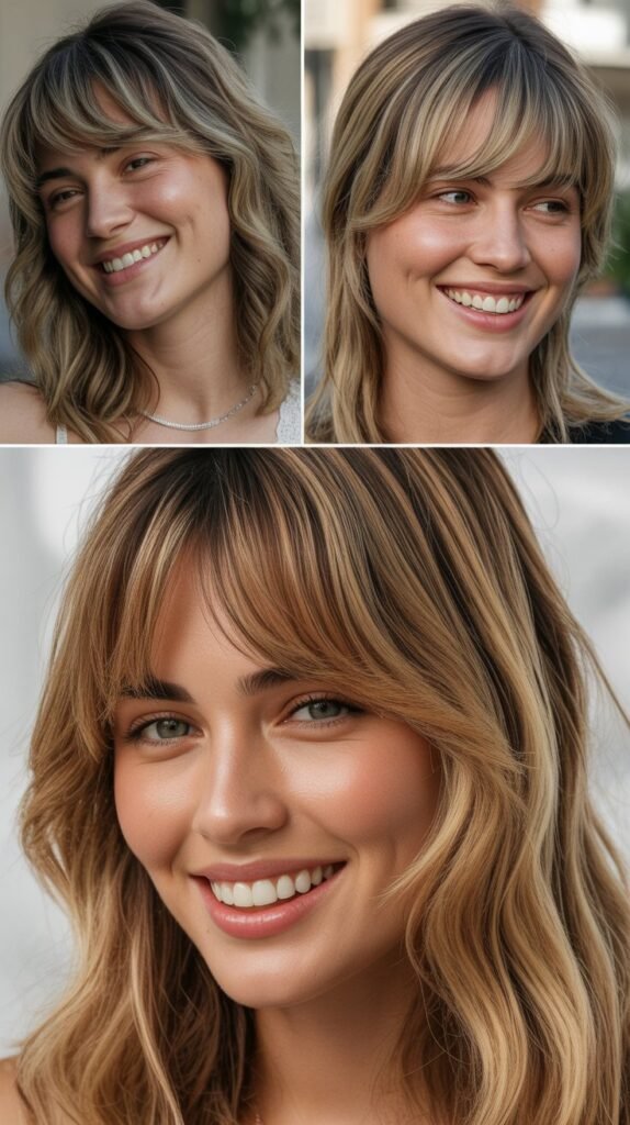 Wispy Bangs with Highlights