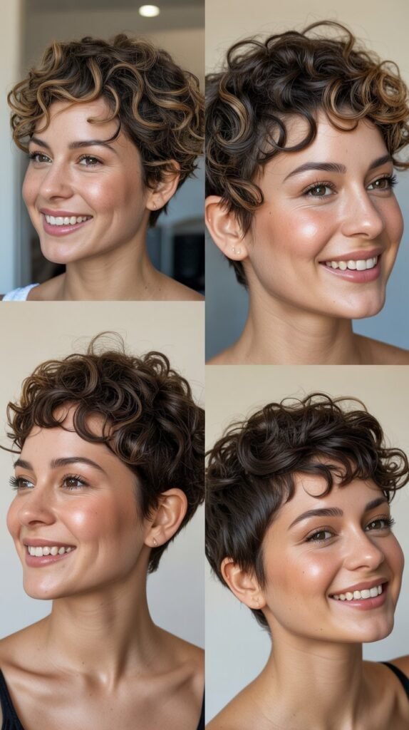 Curly Pixie Cut