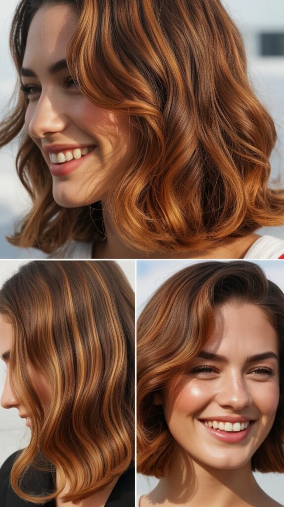 Copper Highlights for Warm Undertones