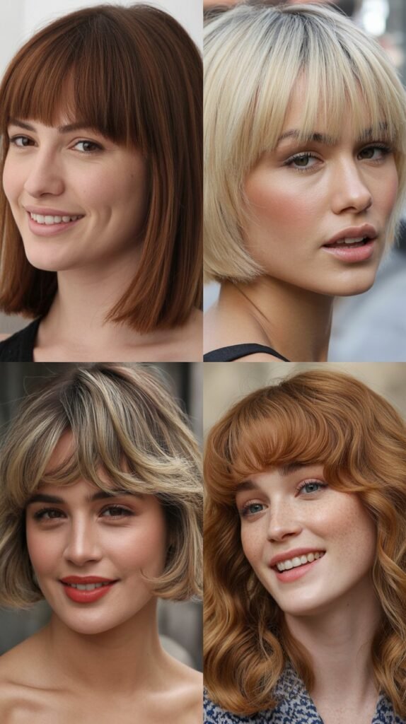 Blunt-Cut Wispy Bangs: Textured Precision