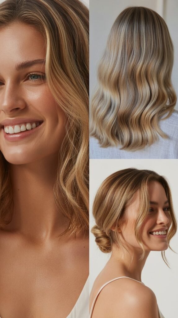 Beige Blonde Highlights for Neutral Tone