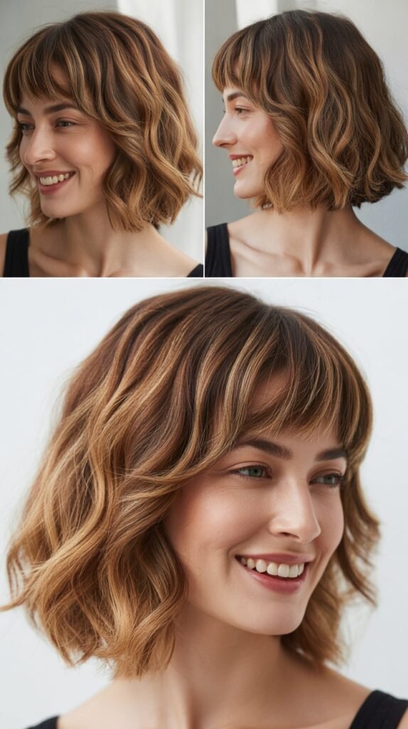 Textured Bob With Wispy Bangs