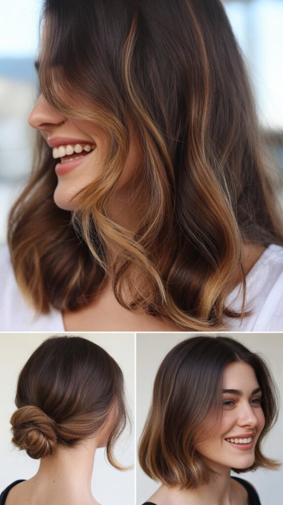  Espresso Lowlights with Caramel Highlights