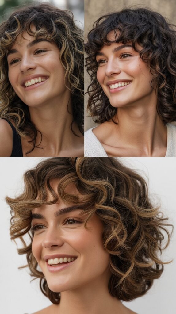 Wispy Bangs for Curly Hair: Embracing Texture