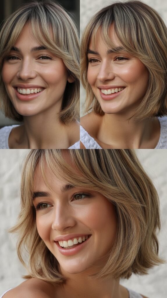 Curtain Wispy Bangs With Butterfly Layers