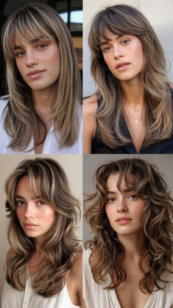 Feathered Fringe With Long Flowing Layers